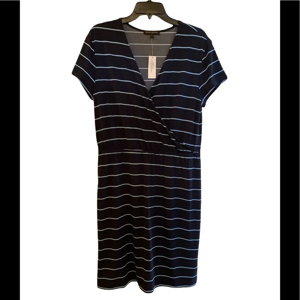 Banana Republic - Blue Striped Nautical Dress (BRAND NEW W/TAGS) Size: Large - Picture 3 of 8